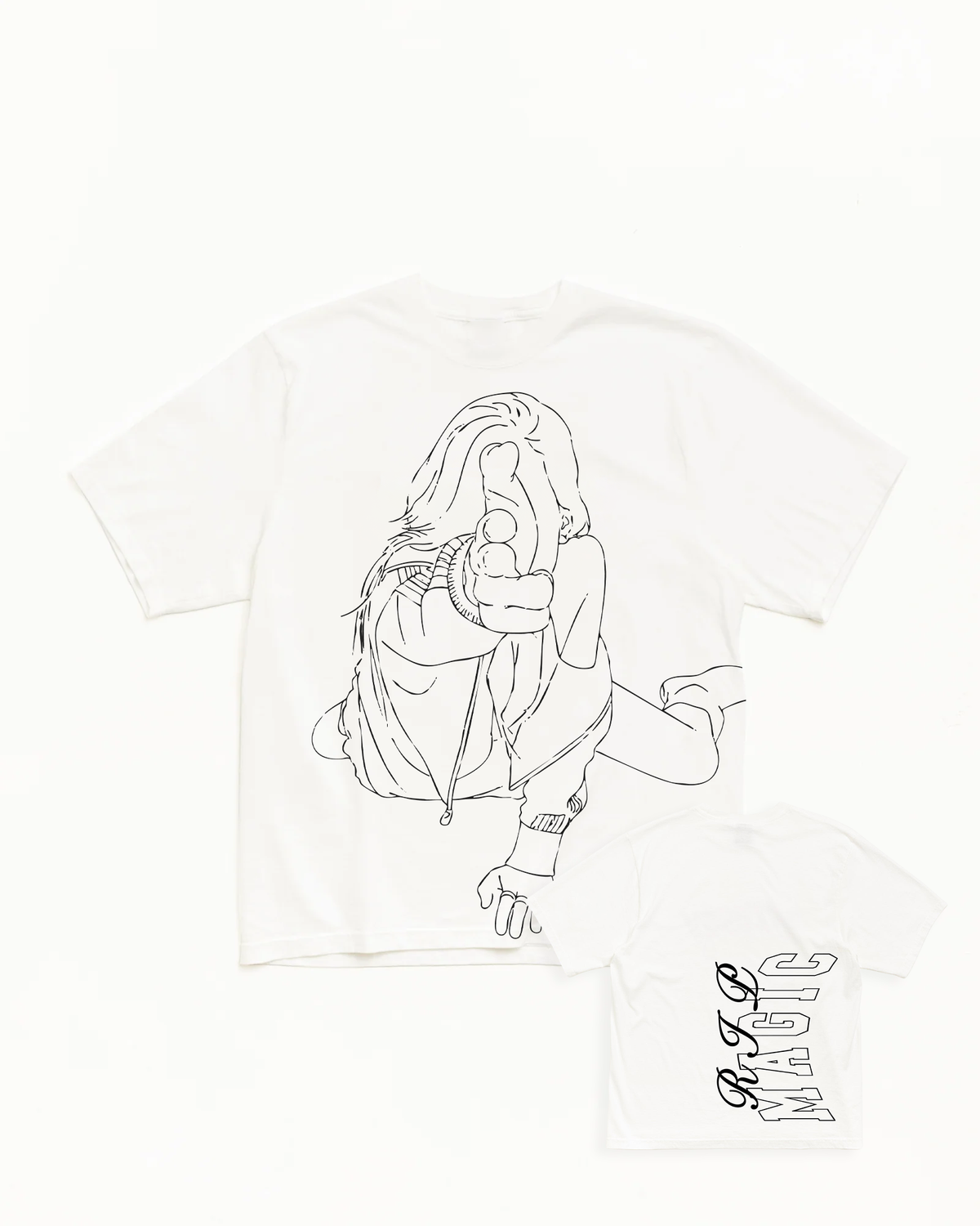 1,2,3 White T-Shirt